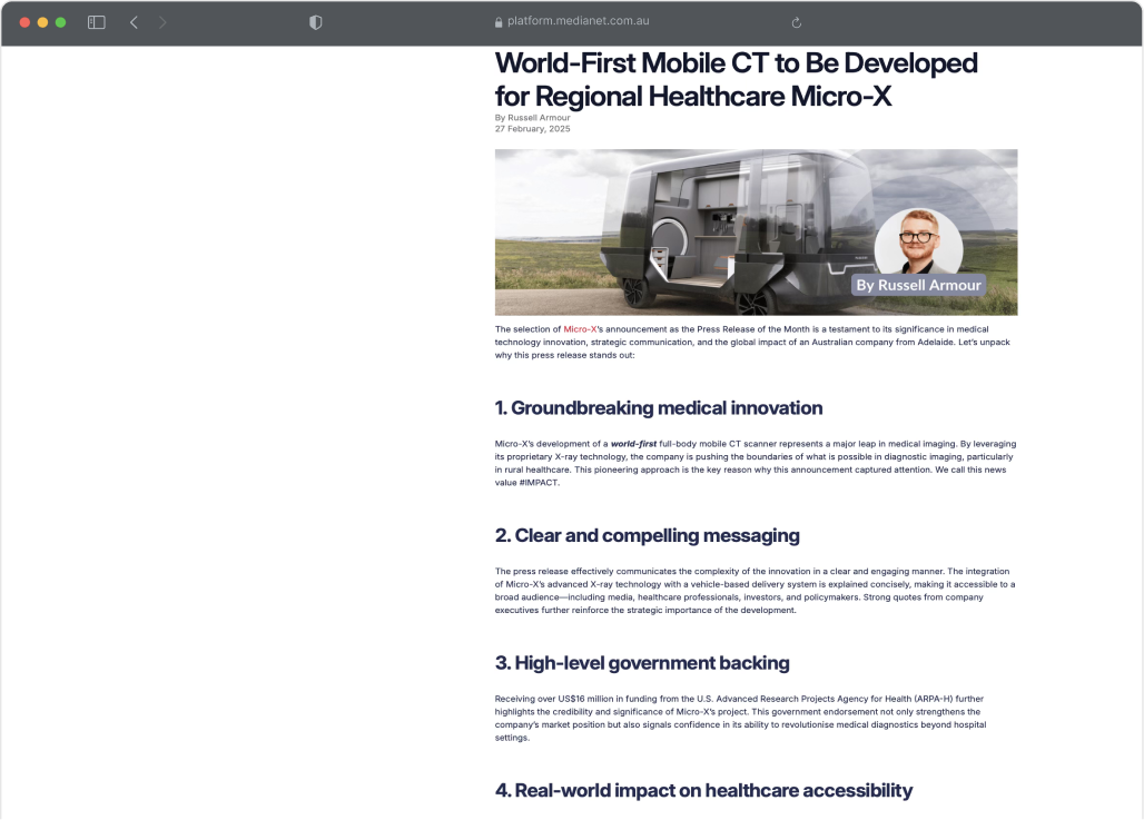 Media release feedback